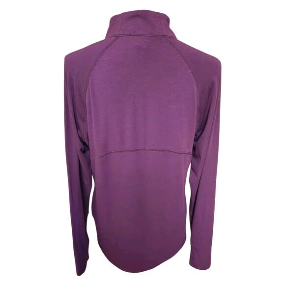 Weekends by Chico’s 1 Small S Activewear Purple Long Sleeve Mock Athletic Top - Picture 7 of 8